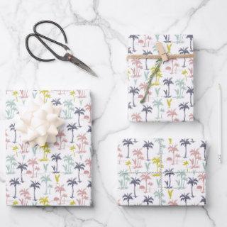 Pastel Palm Tree by the Beach Pattern  Sheets