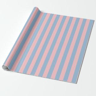 Pastel Pink and Light Blue Vertical Stripe Pattern