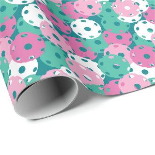 Pastel pink and minty green pickleball