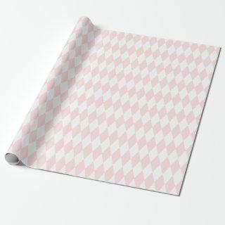 Pastel Pink Harlequin Pattern