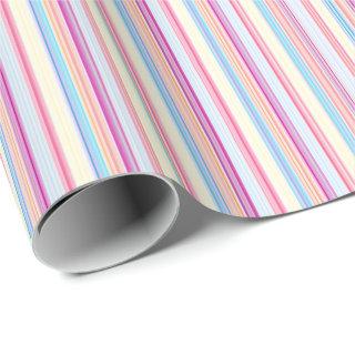 Pastel Pink Pinstriped Stripes