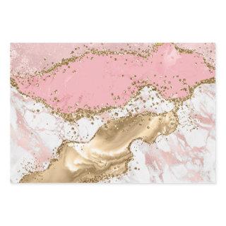 Pastel Pink & White & Gold Glitter Agate  Sheets