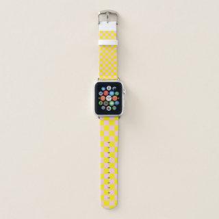 Pastel Pink Yellow Checkered Checkerboard Vintage Apple Watch Band