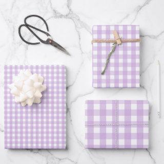 Pastel Purple Gingham Pattern  Sheets