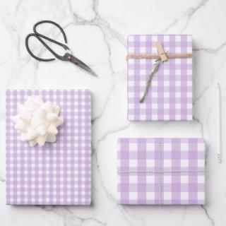 Pastel Purple Gingham Pattern  Sheets