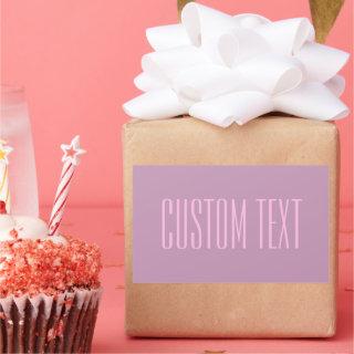 Pastel Purple & Light Pink | Modern Editable Text Rectangular Sticker