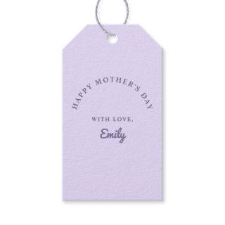 Pastel Purple Mother's Day Gift Tags