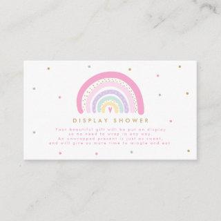 Pastel Rainbow Display Shower Enclosure Card
