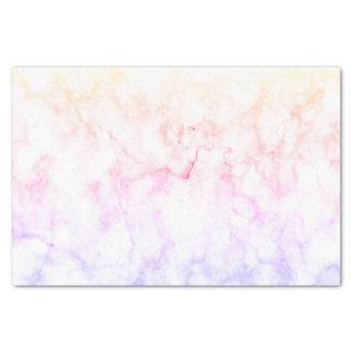 Pastel Rainbow Faux Marble Tissue Paper