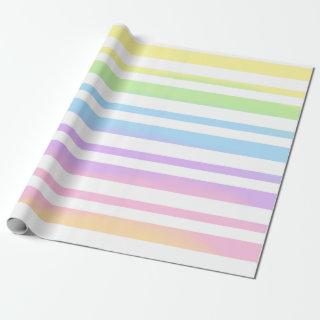 Pastel Rainbow Stripes Abstract Blur Art Design