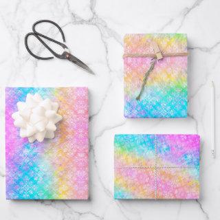 Pastel Rainbow Tie-Dye Fractal All-Occasion  Sheets