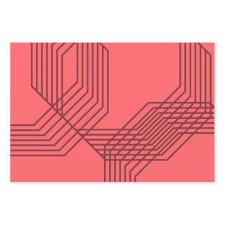 Pastel Red, simple, modern, geometric design  Sheets