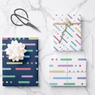 Pastel stripes and dots pattern  sheets