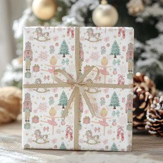 Pastel The Nutcracker Christmas Ballet Decoupage