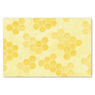 Pastel Yellow Honeycomb Pattern Tissue Paper