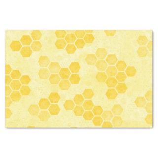 Pastel Yellow Honeycomb Pattern Tissue Paper