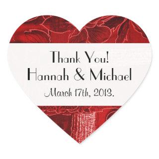 Patchwork Pattern, Patchwork Background, Wedding Heart Sticker