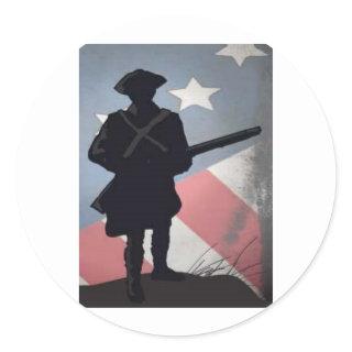 PATRICK HENRY QUOTE 2.0 CLASSIC ROUND STICKER