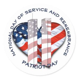 Patriot Day / Day of Remembrance Classic Round Sticker