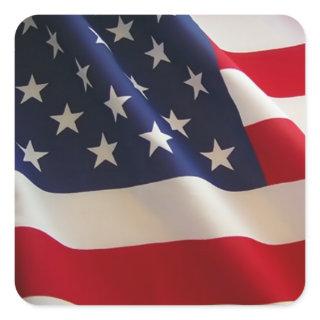 Patriotic American Flag Sticker