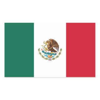 Patriotic Mexican Flag Rectangular Sticker