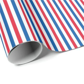 Patriotic Red White and Blue Stripes