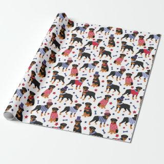 Patriotic Rottweiler Pattern