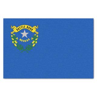 Patriotic tissue paper with flag Nevada, USA