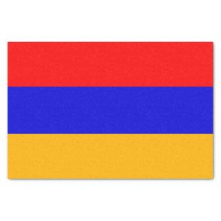 Patriotic tissue paper with flag of Armenia