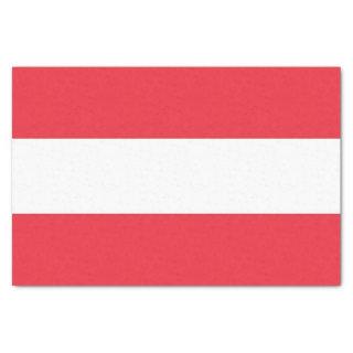 Patriotic tissue paper with flag of Austria