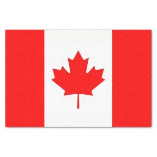 Patriotic tissue paper with flag of Canada