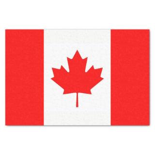 Patriotic tissue paper with flag of Canada