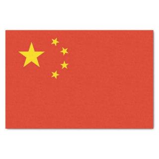 Patriotic tissue paper with flag of China