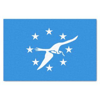 Patriotic tissue paper with flag of Corpus Christi