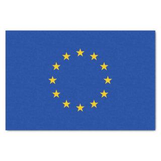 Patriotic tissue paper with flag of European Union