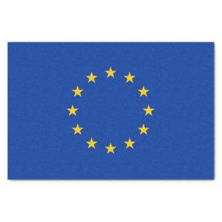 Patriotic tissue paper with flag of European Union