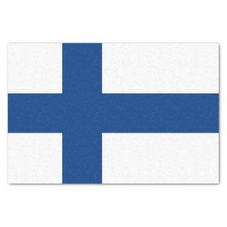 Patriotic tissue paper with flag of Finland