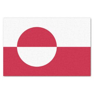 Patriotic tissue paper with flag of Greenland