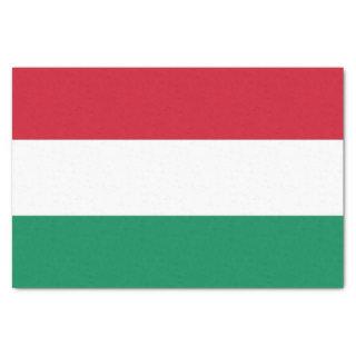 Patriotic tissue paper with flag of Hungary