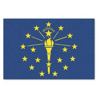 Patriotic tissue paper with flag of Indiana