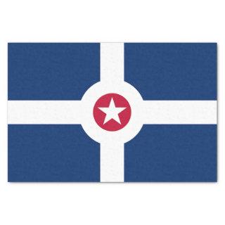 Patriotic tissue paper with flag of Indianapolis