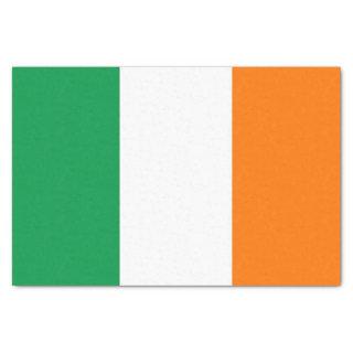 Patriotic tissue paper with flag of Ireland