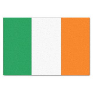 Patriotic tissue paper with flag of Ireland