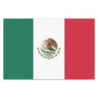 Patriotic tissue paper with flag of Mexico