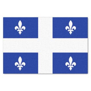 Patriotic tissue paper with flag of Quebec, Canada