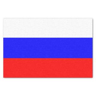 Patriotic tissue paper with flag of Russia