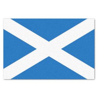 Patriotic tissue paper with flag of Scotland