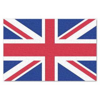 Patriotic tissue paper with flag of United Kingdom