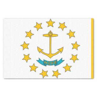 Patriotic tissue paper with flag Rhode Island