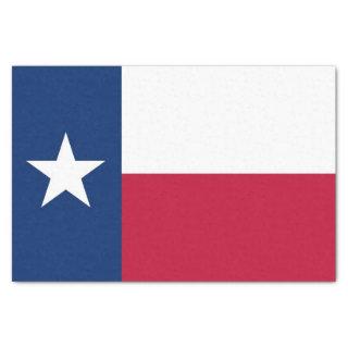 Patriotic tissue paper with flag Texas, USA